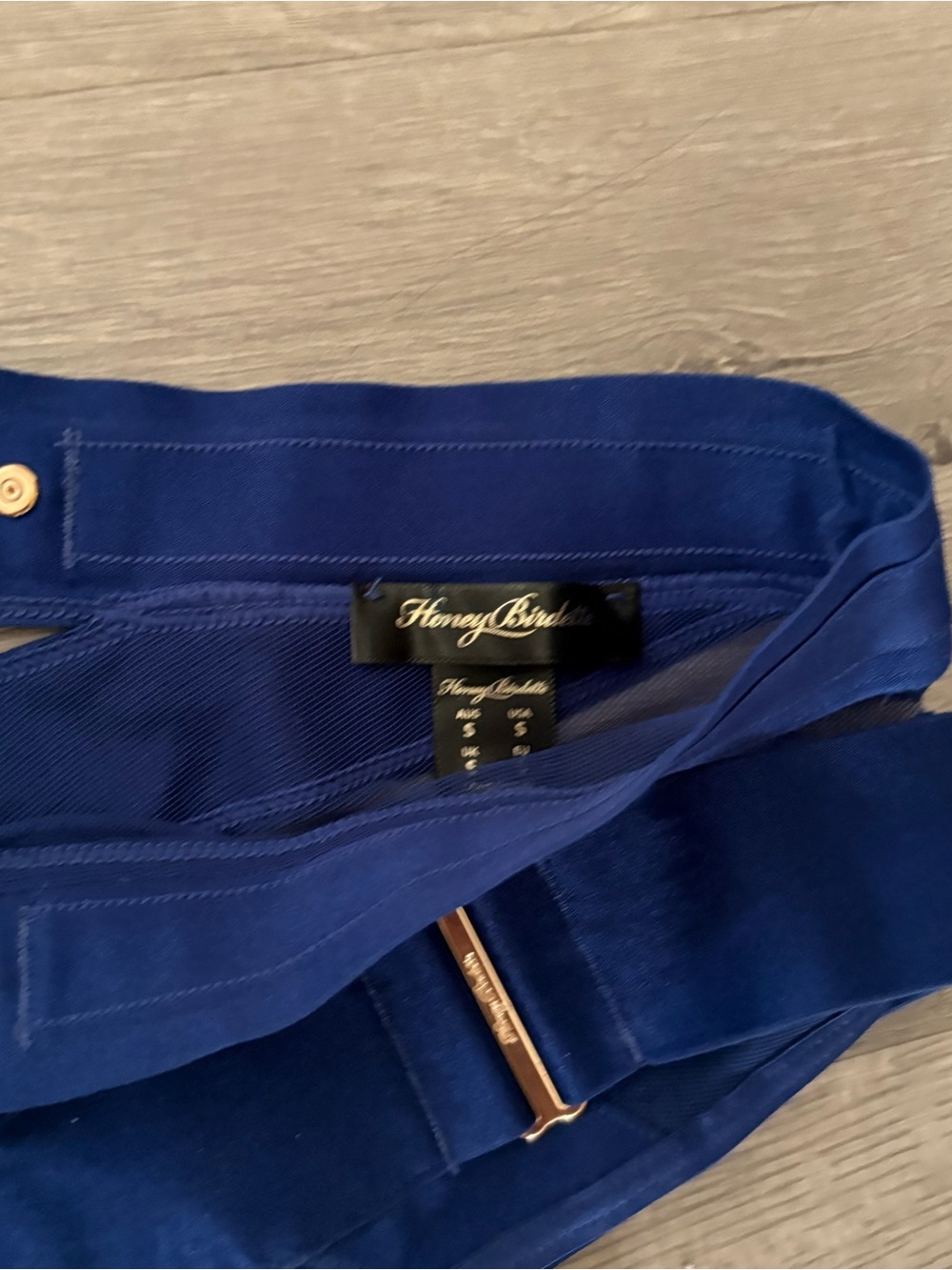 Honey Birdette NWT Keely High Waist Brazilian - Navy Size Small - Picture 8 of 11